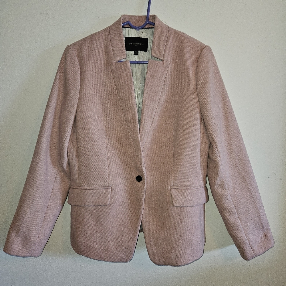 Banana Republic Factory Pink Blazer Size 12 Women's